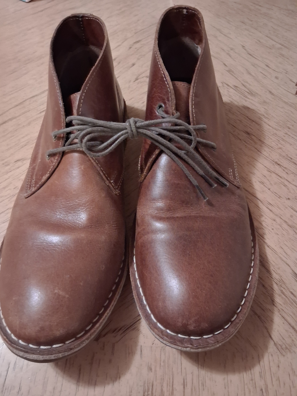 Franco Fortini 10.5 M Brown Leather Desert Chukka Boots